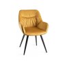 Langford Dining Chair - Mustard Velvet
