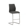 Alessi Counter Stool Brushed Steel Grey