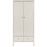 Diana 2 Door Wardrobe - Stone