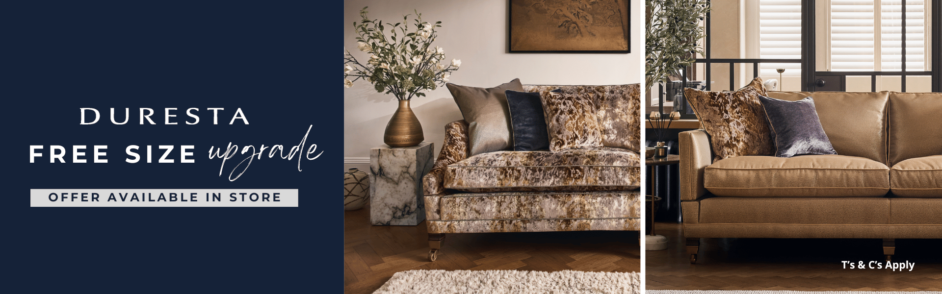 Duresta Free Size Upgrade Hornblower and Trafalgar Promotion