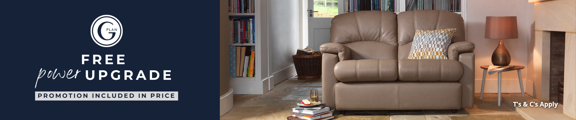 G Plan Free Power Upgrade Chloe Collections Banner