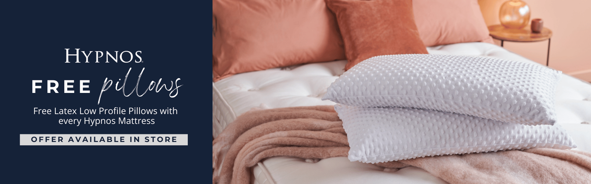 Hypnos Free Pillows Landing Page Banner
