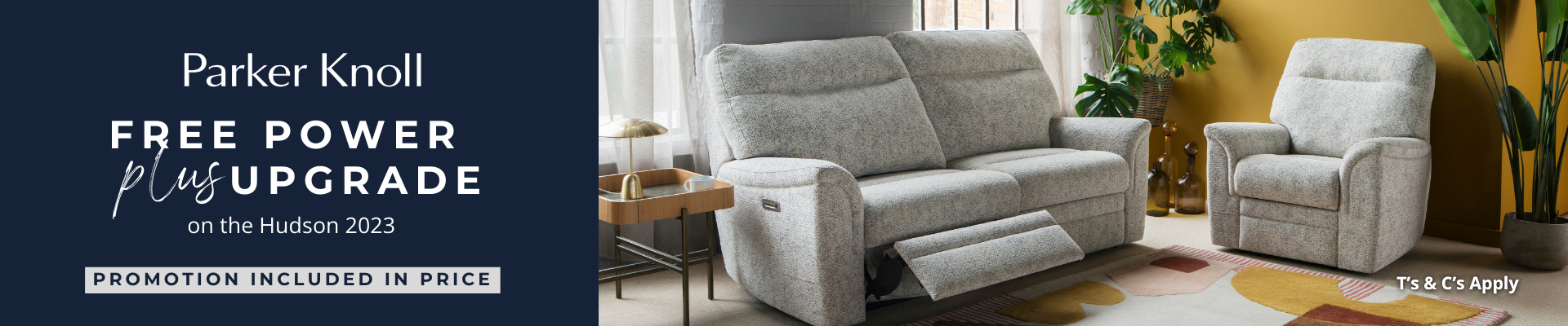 Parker Knoll Hudson Promotion Collections Banner