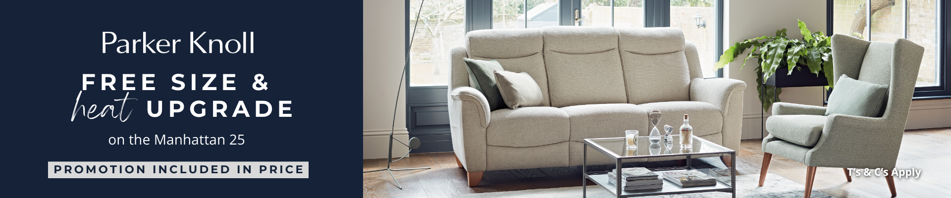 Parker Knoll Manhattan 25 Promotion Collections Banner