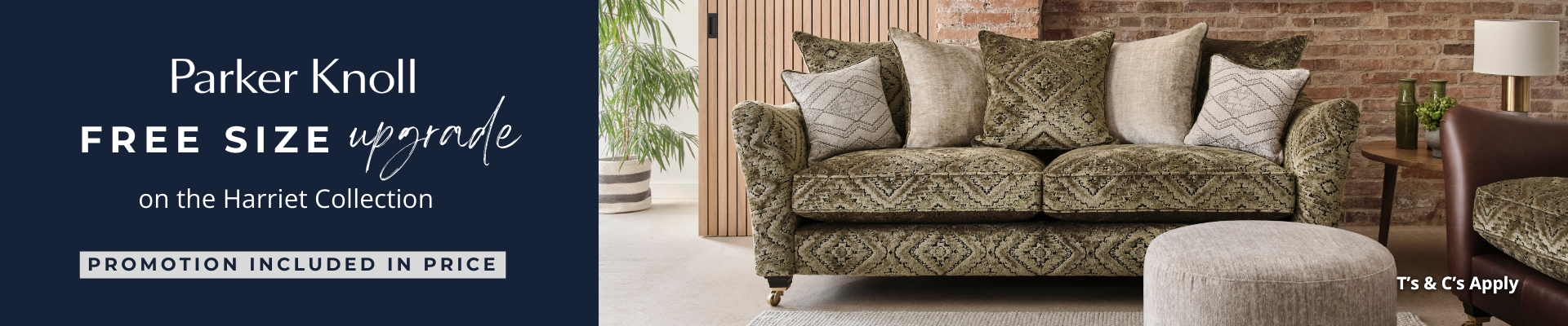 Parker Knoll Harriet Promotion Collections Banner