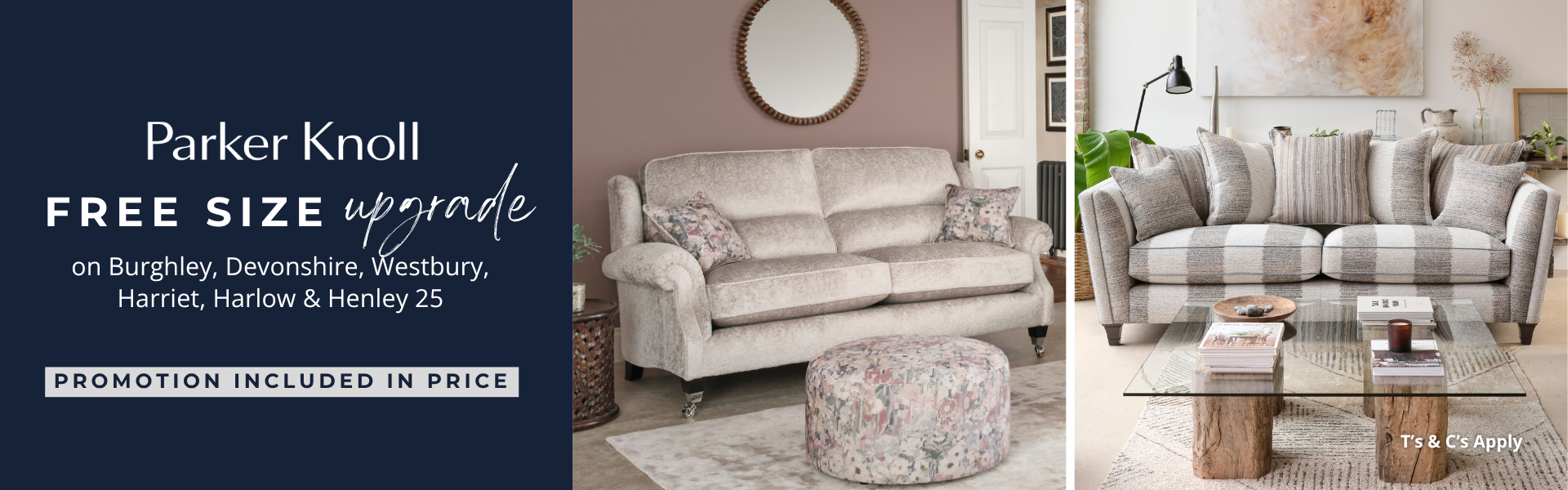 Parker Knoll Free Size Upgrade Classic Landing Page