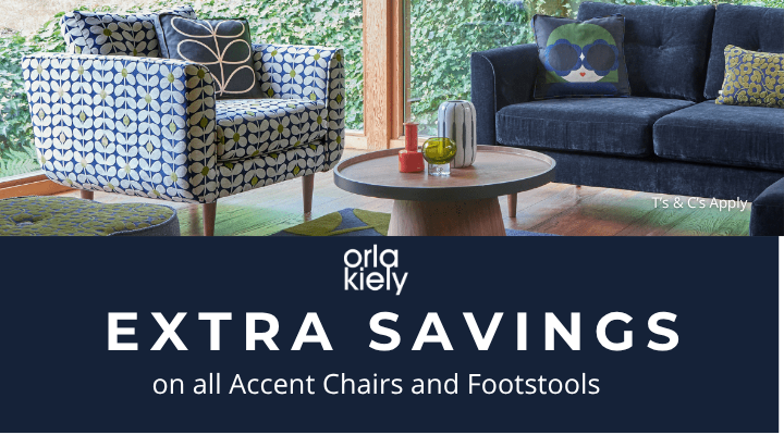 Orla Kiely Extra Savings on Accent Chairs Product Banner