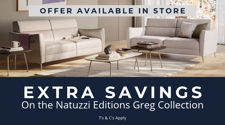 Natuzzi Editions Greg Product Banner