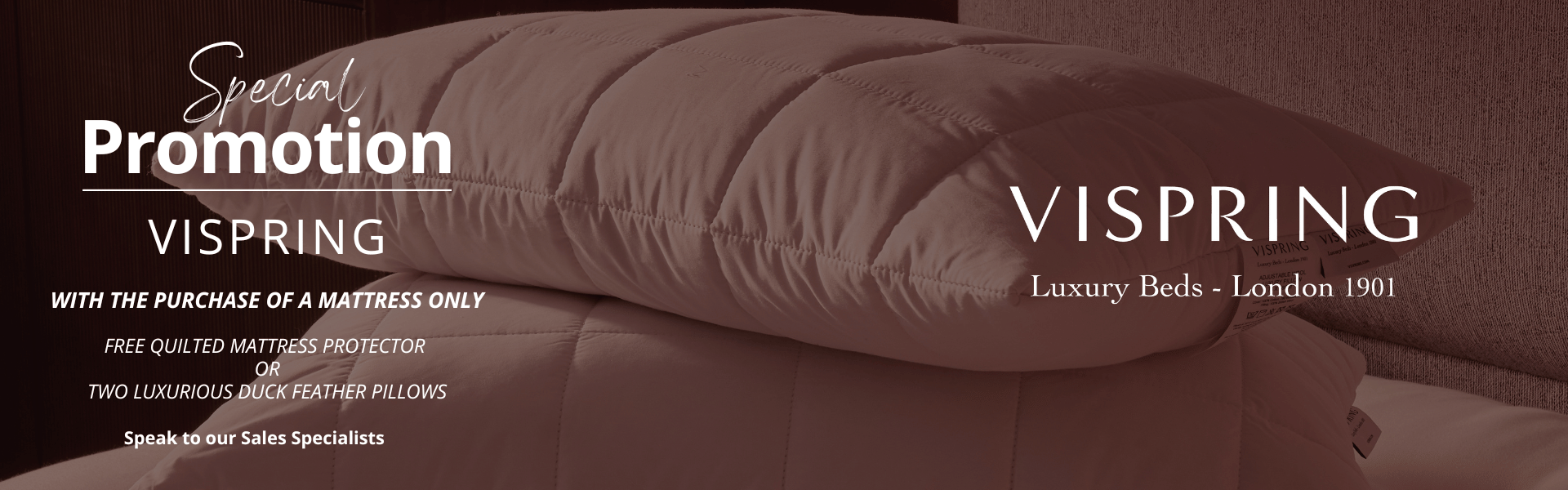 Vispring Black Friday Promo Landing Page Banner 