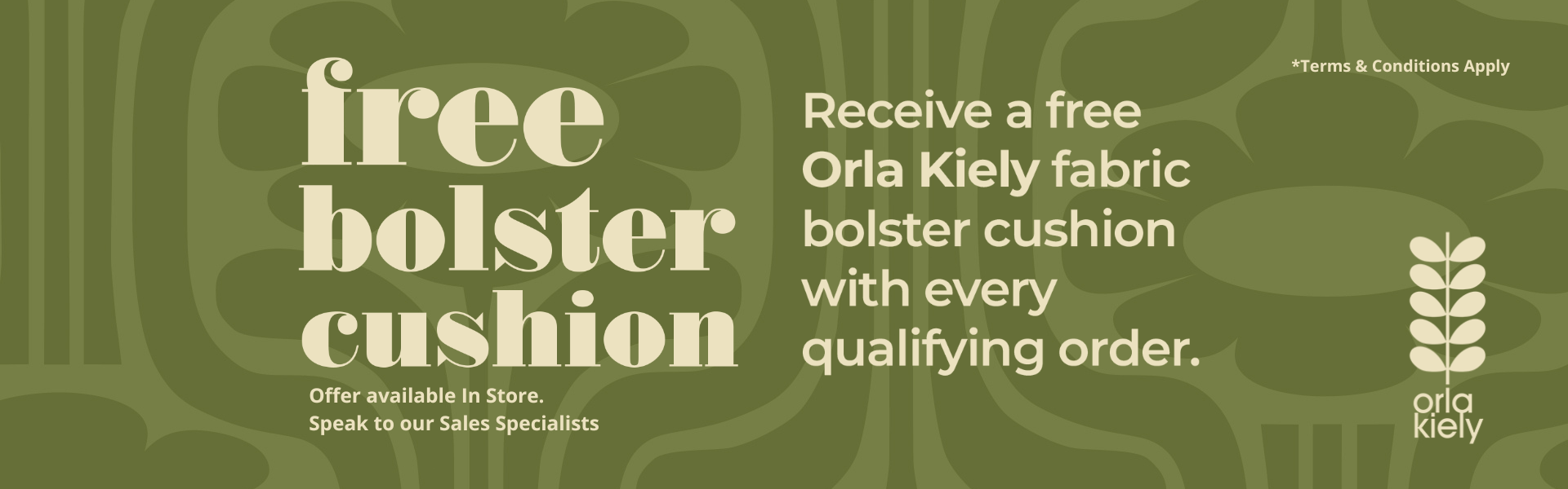Orla Kiely Summer Landing Page Banner