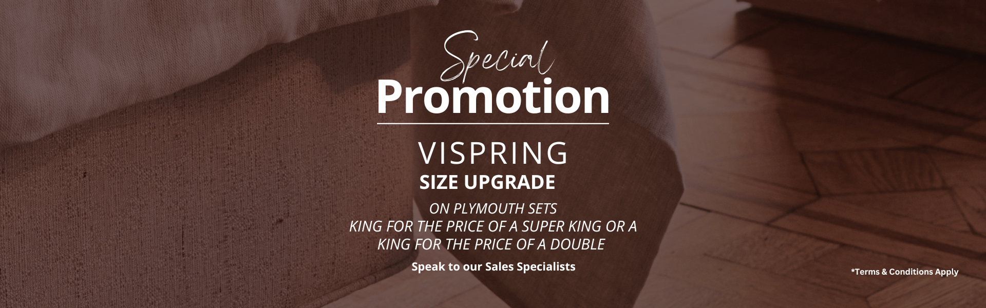 Vispring Plymouth Landing Page Banner