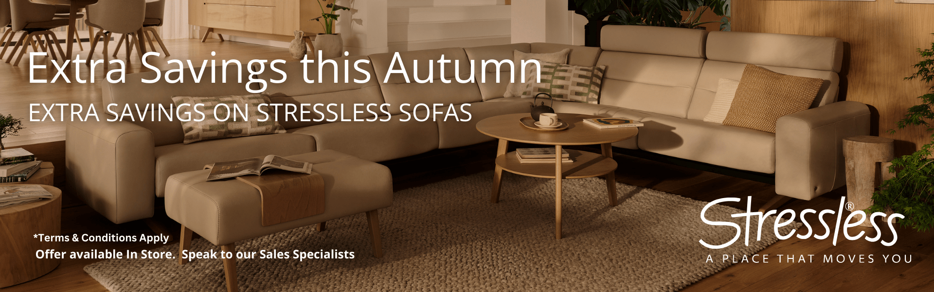 Stressless Autumn Landing Page Banner Sofas