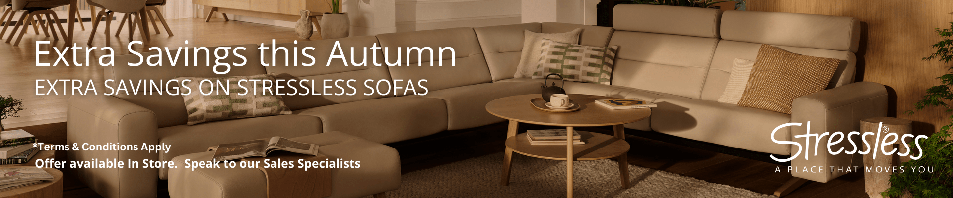 Stressless Sofas Autumn Collections Banner