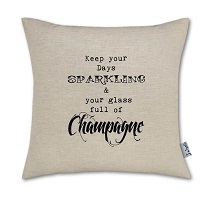 Champagne scatter cushion