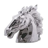 Silver horses head