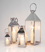 Stainless steel lantern set